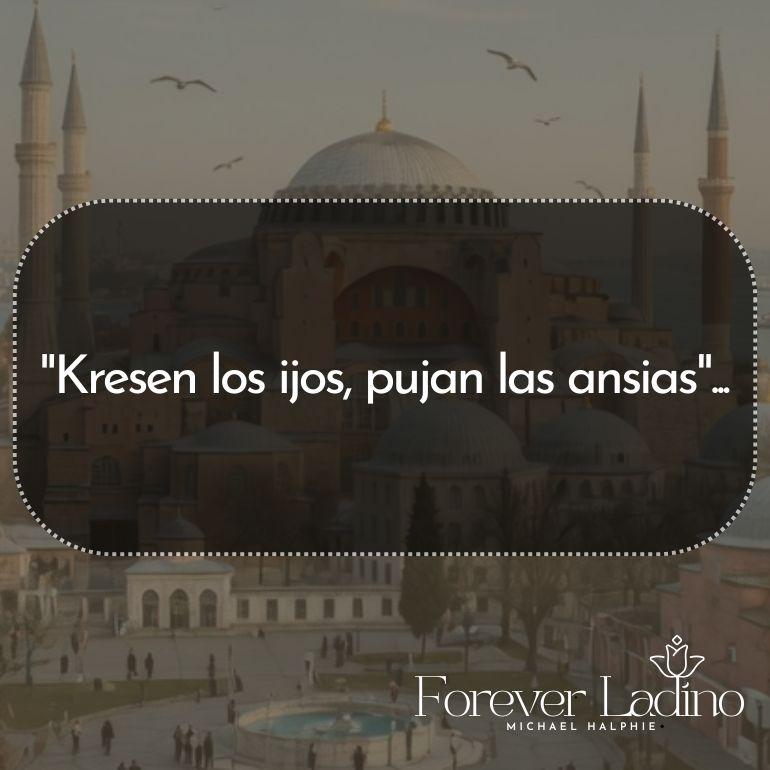 "Kresen los ijos, pujan las ansias"...